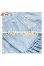 ChuShouMao Love and Deepspace Heroine Midnight Bloom Blue Dress Cosplay Costume